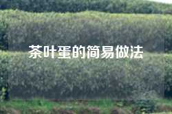 茶叶蛋的简易做法