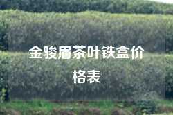 金骏眉茶叶铁盒价格表