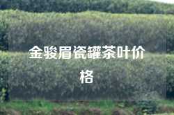 金骏眉瓷罐茶叶价格