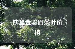 铁盒金骏眉茶叶价格