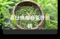 茗仕铁观音茶叶价格