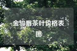 金骏眉茶叶价格表图