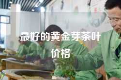 最好的黄金芽茶叶价格